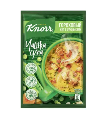 Суп Knorr Чашка супа гороховый с сухариками 21 г